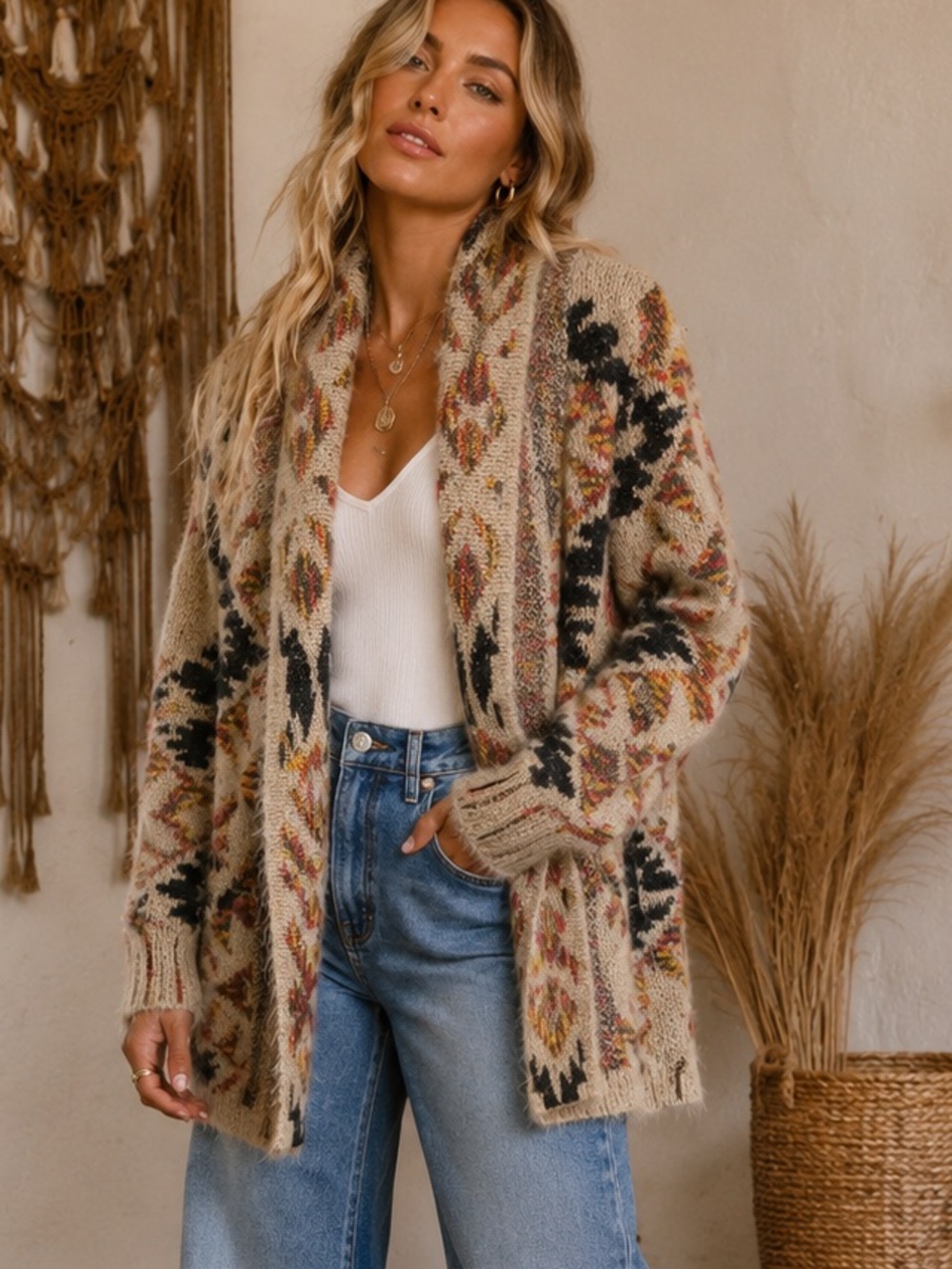 Beautiful Neutral Cardigan Sweater